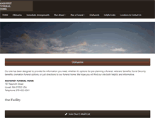 Tablet Screenshot of mahoneyfuneralhome.com